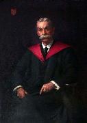 unknow artist A contemporary replica of a painting of Percy Shaw Jeffrey, headmaster and academic, presented to him on his retirement; it shows him sitting in his r china oil painting reproduction